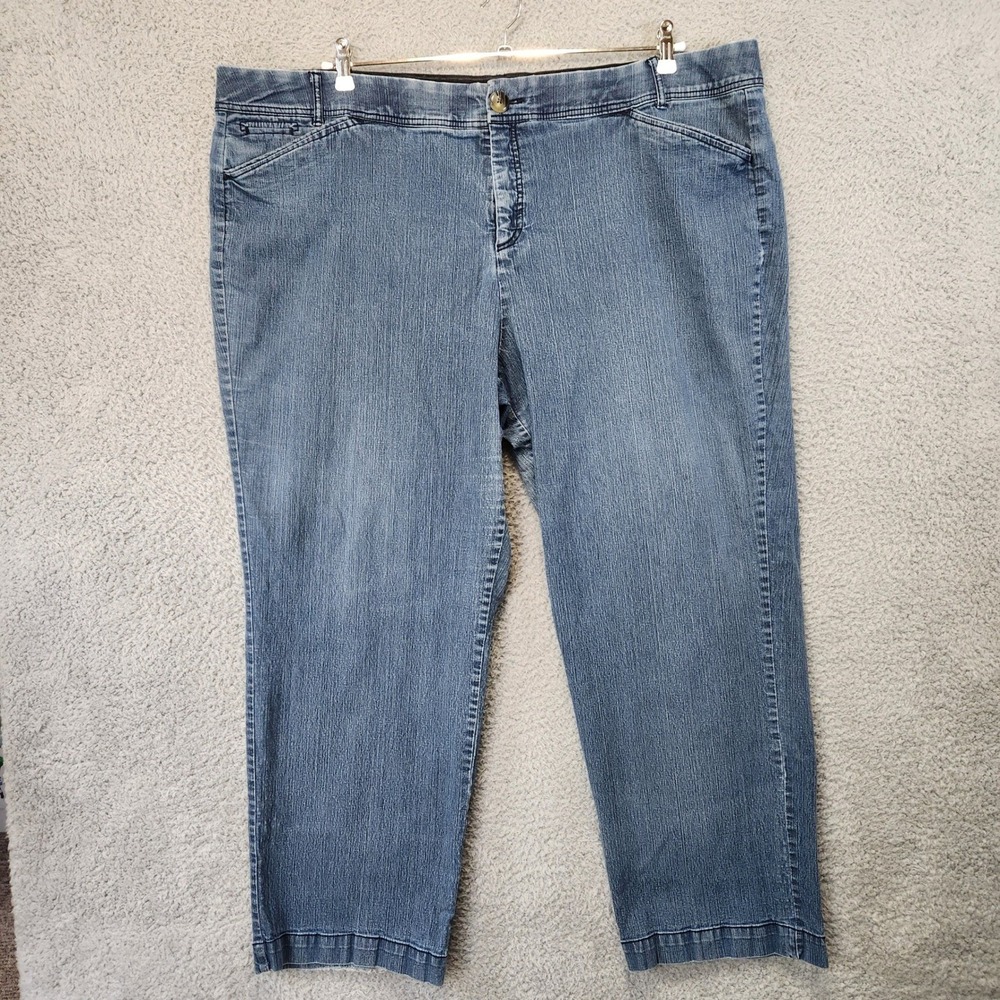 CJ Banks Jeans Womens Size 24W (Fits 47x28) Medium Wash Comfort Waist Casual
